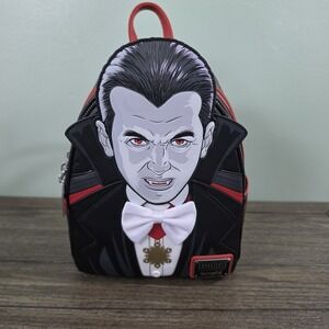 Loungefly Universal Studios Monsters Dracula Mini Backpack Glow In The Dark NWT